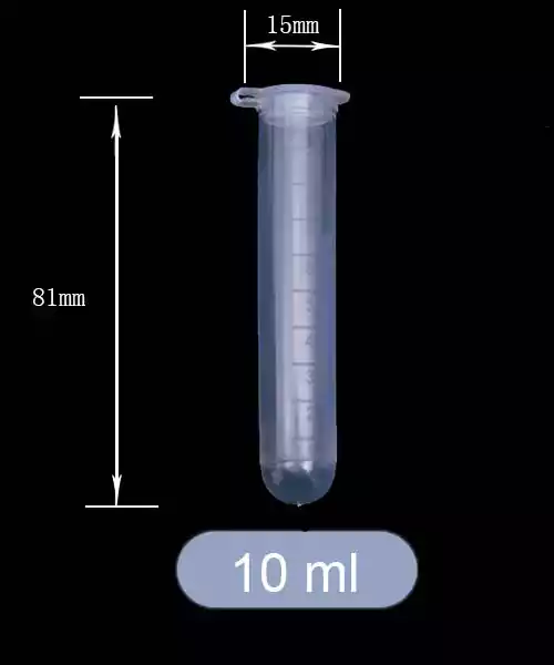 10 ml Centrifuge Tubes with Round Bottom and Scale