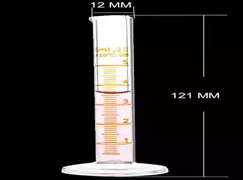 5 ml Cilindro de medición de vidrio