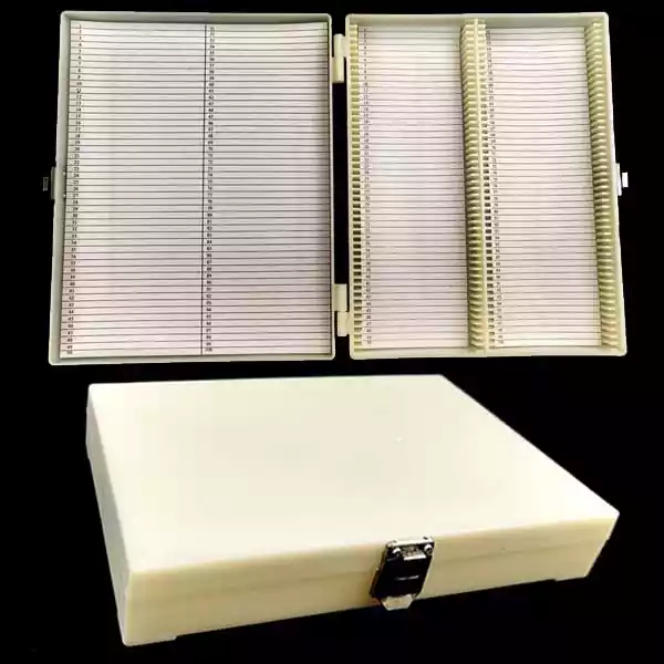 100 Slide Storage Boxes with lock