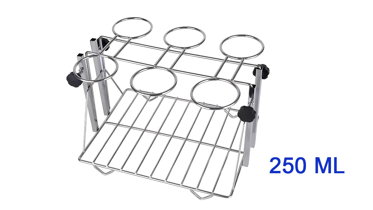 Stainless Steel Separatory Funnel Rack