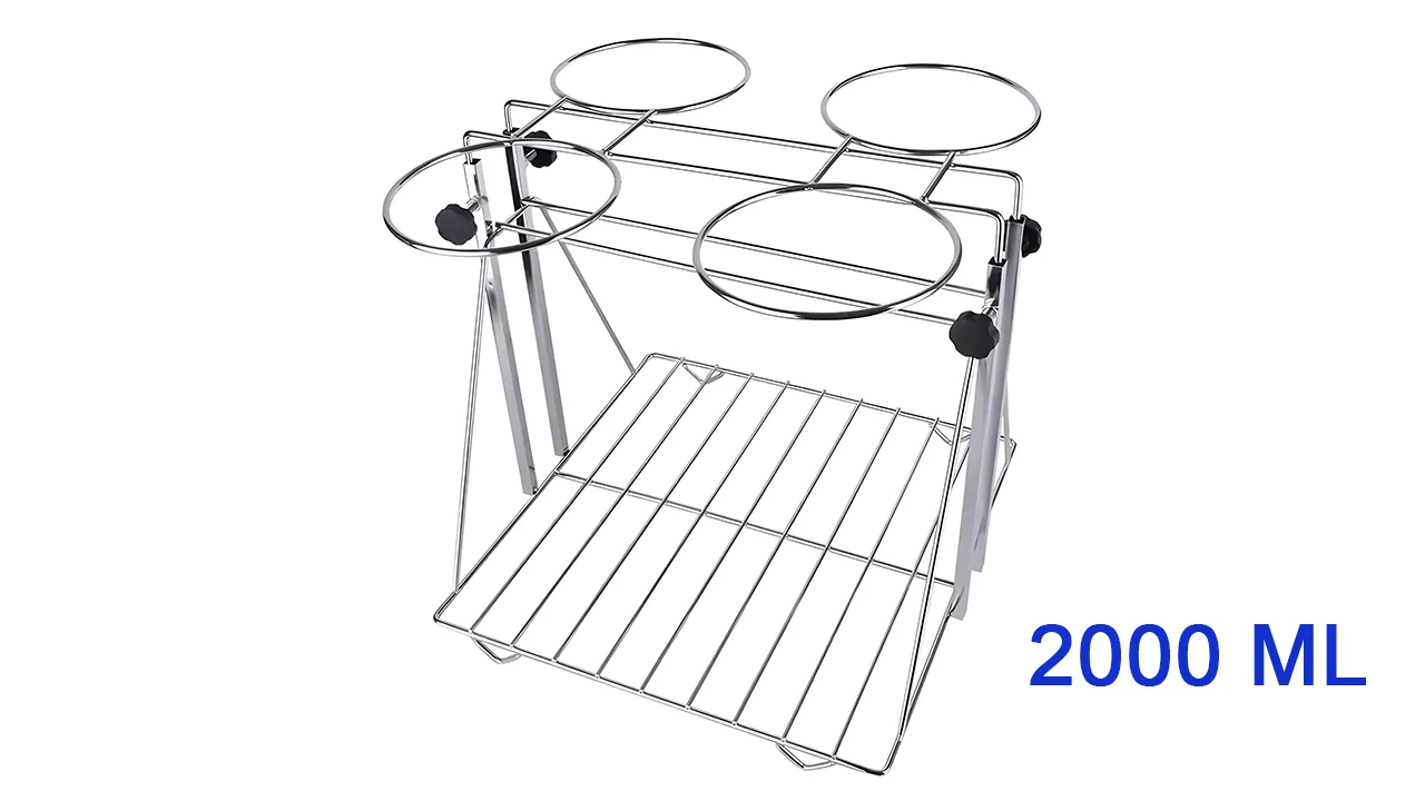 Stainless Steel Separatory Funnel Rack