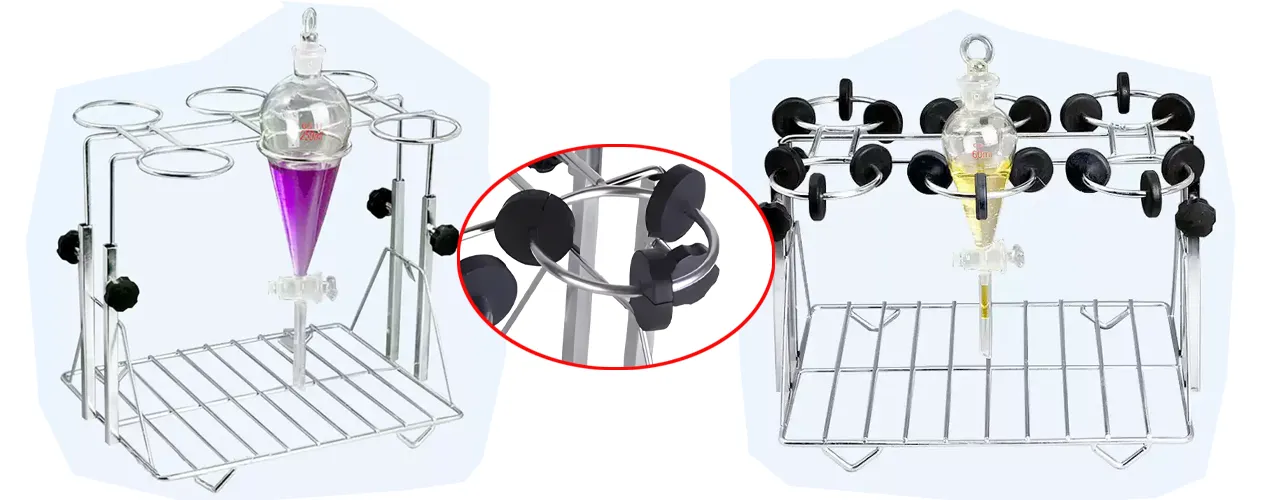 Stainless Steel Separatory Funnel Rack