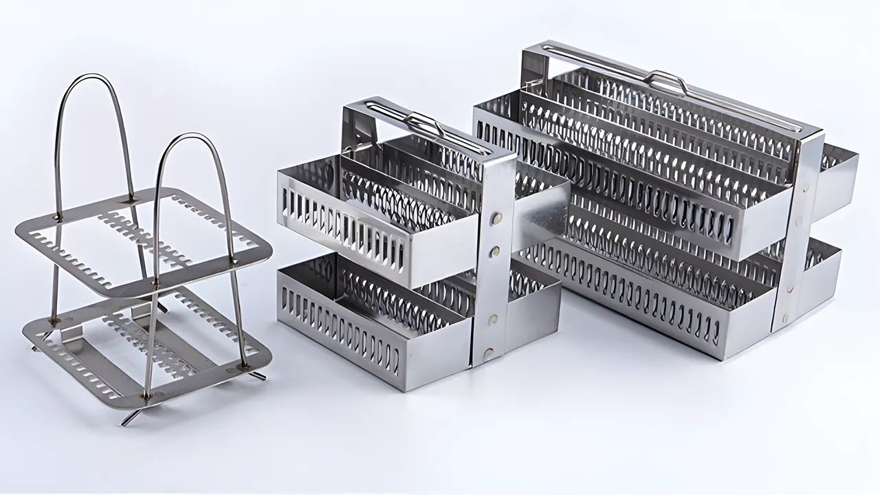 Stainless Steel Slide Staining Rack