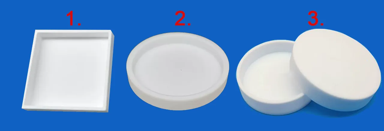 Teflon Petri Dish types